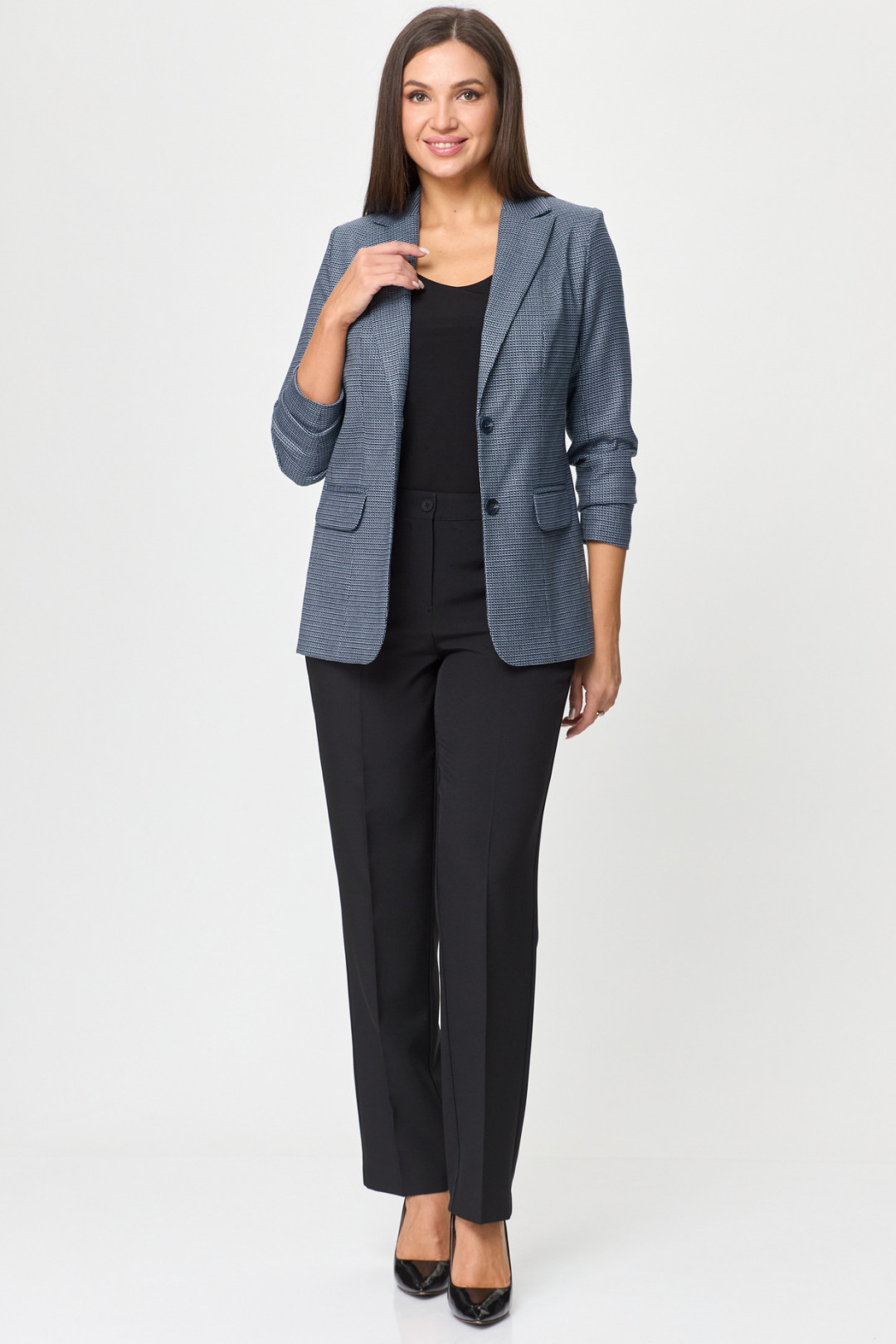 Костюм БелЭльСтиль 203+596 сине-черный - фото 6